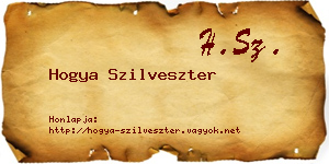 Hogya Szilveszter névjegykártya